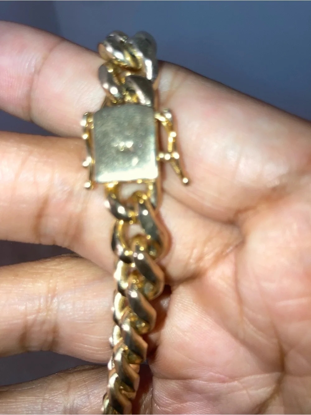 Men's Gold-Tone Round Last Supper Pendant Necklace with gold filled Cuban link